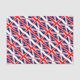 Vlag van het Verenigd Koninkrijk + uw ideeën Tissuepapier