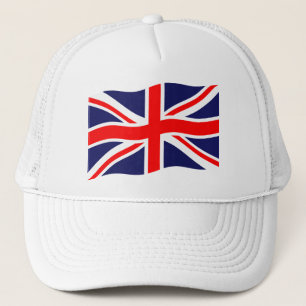 Vlag van het Verenigd Koninkrijk + uw ideeën Trucker Pet