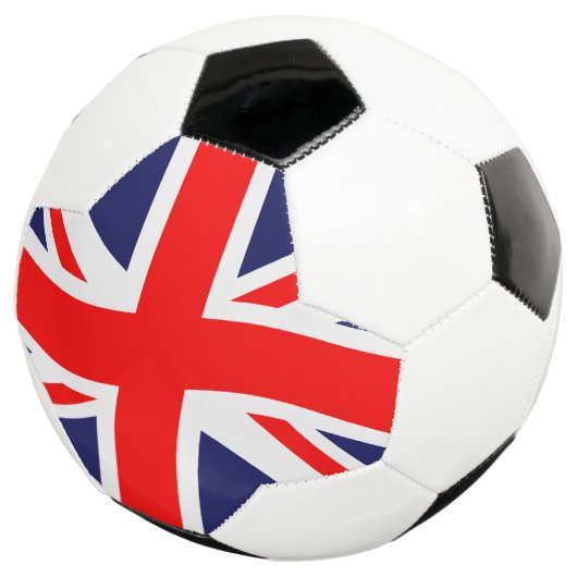 Vlag van het Verenigd Koninkrijk + uw ideeën Voetbal (Drie kwart)