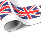 vlag van het Verenigd Koninkrijk van Groot-Brittan Cadeaupapier (Rol Hoek)