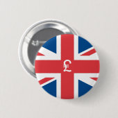 Vlag van het Verenigd Koninkrijk van Groot-Brittan Ronde Button 5,7 Cm (Voorkant /achterkant)