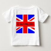 Vlag van het Verenigd Koninkrijk VE dag 2025 (Achterkant)