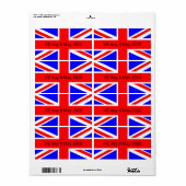 Vlag van het Verenigd Koninkrijk VE dag 2025 Etiket (Full Sheet)