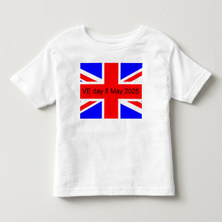 Vlag van het Verenigd Koninkrijk VE dag 2025 Kinder Shirts