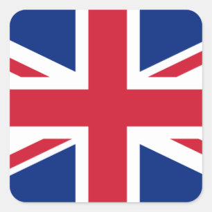 Vlag van het Verenigd Koninkrijk Vierkante Sticker