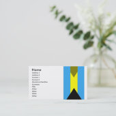 Vlag van het Visitekaartje van Bahama's (Staand voorkant)