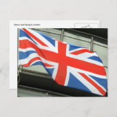 vlag van het vk briefkaart (Voorkant / Achterkant)