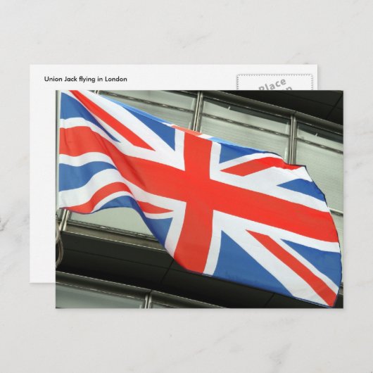 vlag van het vk briefkaart (Voorkant / Achterkant)