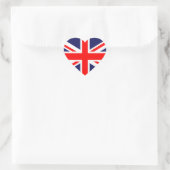 Vlag van het VK Hart Sticker (Tas)