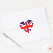Vlag van het VK Hart Sticker (Envelop)
