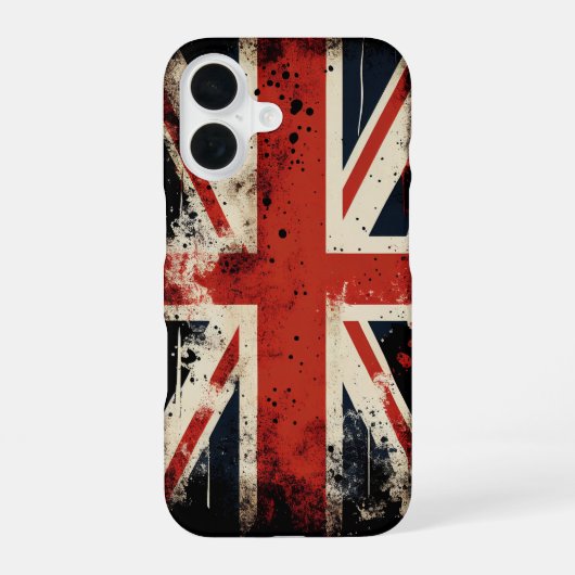 Vlag van het VK iPhone 16 Hoesje (Achterkant)