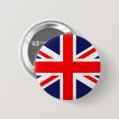 Vlag van het VK Ronde Button 5,7 Cm (Voorkant /achterkant)