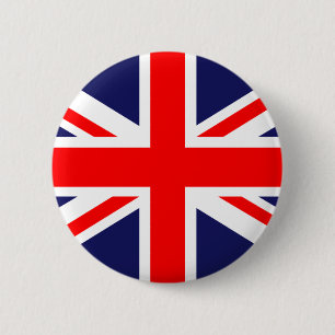 Vlag van het VK Ronde Button 5,7 Cm