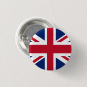 Vlag van het VK trots Ronde Button 3,2 Cm (Voorkant /achterkant)