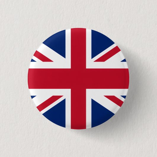 Vlag van het VK trots Ronde Button 3,2 Cm (Voorkant)