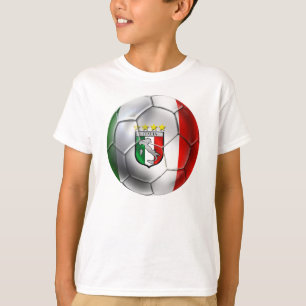 vlag van het Voetbal Forza Azzurri Calcio T-shirt