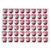 Vlag van het Voetbal Polen Large Cadeautasje (Voorkant)
