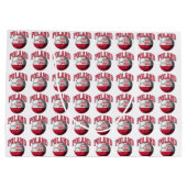 Vlag van het Voetbal Polen Large Cadeautasje (Achterkant)