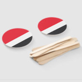 Vlag van het Vorstendom Sealand Handwaaier (Niet-gemonteerd)