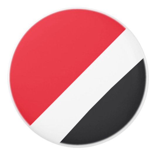 Vlag van het Vorstendom Sealand Keramische Knop (Voorkant)