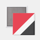 Vlag van het Vorstendom Sealand Magneet (Voorkant / Achterkant)