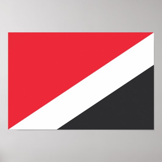 Vlag van het Vorstendom Sealand Poster (Voorkant)