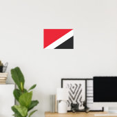 Vlag van het Vorstendom Sealand Poster (Thuiskantoor)