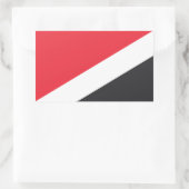 Vlag van het Vorstendom Sealand Rechthoekige Sticker (Tas)