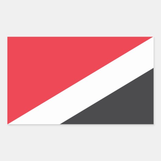 Vlag van het Vorstendom Sealand Rechthoekige Sticker (Voorkant)