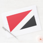 Vlag van het Vorstendom Sealand Rechthoekige Sticker (Envelop)