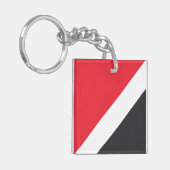 Vlag van het Vorstendom Sealand Sleutelhanger (Voorkant Links)