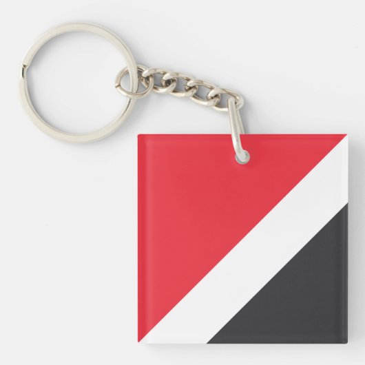 Vlag van het Vorstendom Sealand Sleutelhanger (Voorkant)