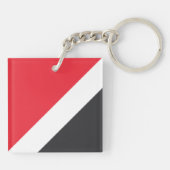 Vlag van het Vorstendom Sealand Sleutelhanger (Achterkant)