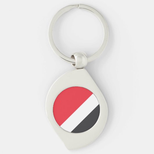 Vlag van het Vorstendom Sealand Sleutelhanger (Voorkant)