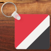 Vlag van het Vorstendom Sealand Sleutelhanger (Voorkant)