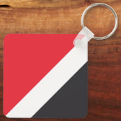 Vlag van het Vorstendom Sealand Sleutelhanger (Achterkant)