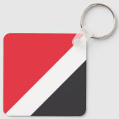 Vlag van het Vorstendom Sealand Sleutelhanger (Achterkant)