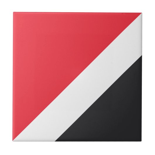 Vlag van het Vorstendom Sealand Tegeltje (Voorkant)