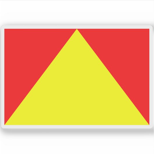 Vlag van het Vorstendom Trinidad Sticker (Voorkant)