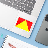 Vlag van het Vorstendom Trinidad Sticker (Laptop met iPhone)