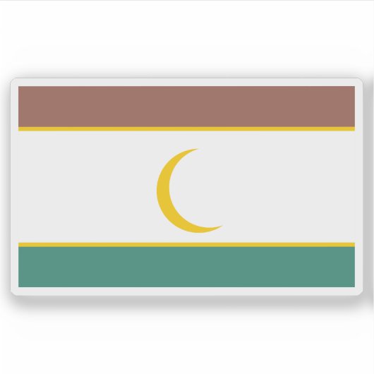 Vlag van het Wajir County, de Republiek Kenia Sticker (Voorkant)