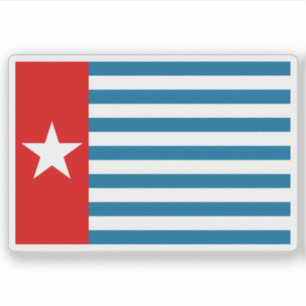 Vlag van het West-Papoea-volk, Papoea-Nieuw-Guinea Sticker