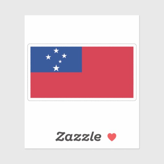 Vlag van het western Samoa Trust Territory (1949-1 Sticker (Vel)