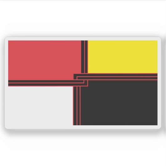 Vlag van het Yucateeks Maya volk, Mexico Sticker (Voorkant)