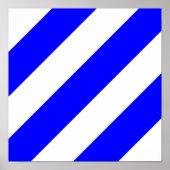 vlag van het zeemijlmerk van het zes-symbool poster (Voorkant)