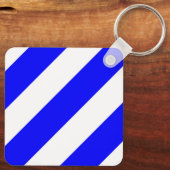 vlag van het zeemijlmerk van het zes-symbool sleutelhanger (Achterkant)