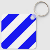 vlag van het zeemijlmerk van het zes-symbool sleutelhanger (Achterkant)