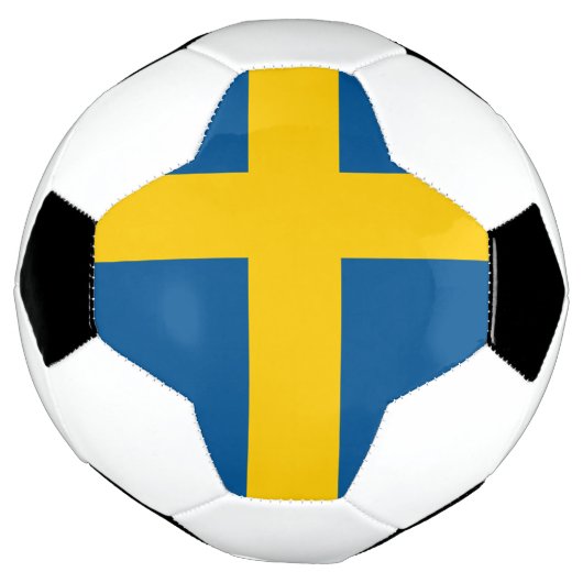 Vlag van het Zweedse Voetbal (Gedraaid)