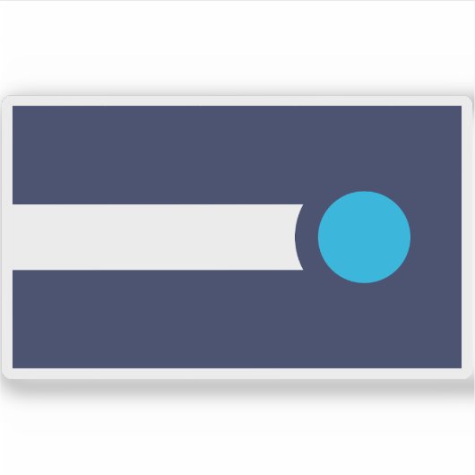 Vlag van High Point, North Carolina Sticker (Voorkant)