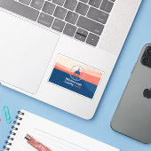 Vlag van Hillsborough County, Florida Sticker (Laptop met iPhone)